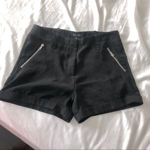 New Look Black shorts with zips UK10/US6